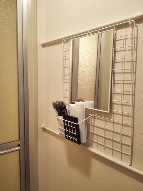 浴室外の小物収納法